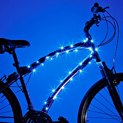 Cosmicbrightz Blue Led Bicycle Frame Light