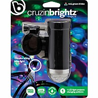 Cruzinbrightz Red/ Green/ Blue Led Bicycle Projection Light