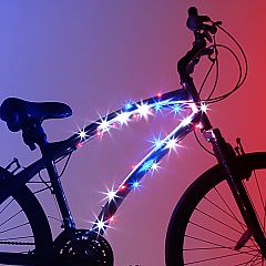Cosmicbrightz Patriotic Led Bicycle Frame Light