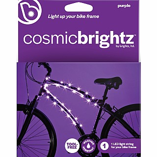 Cosmicbrightz Purple Led Bicycle Frame Light