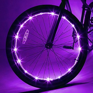 Wheelbrightz Purple Led Bicycle Wheel Light