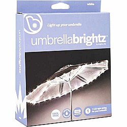 Umbrellabrightz White LED Patio Umbrella Light String
