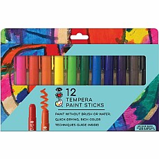 12 Tempera Paint Sticks