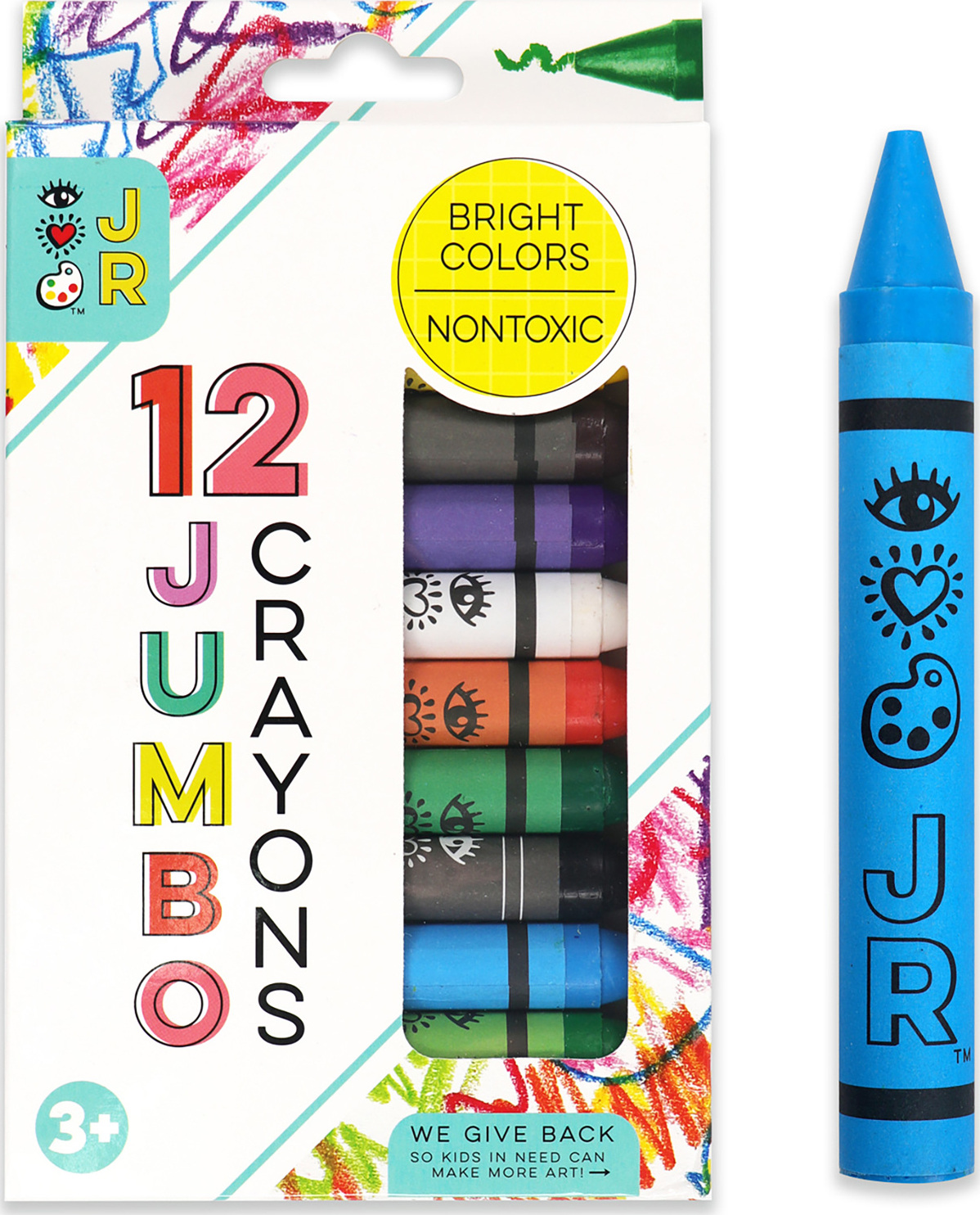 CRAYON: 12 PK, JUMBO #03949 (PK 24/144) - pen, marker, crayon & paints