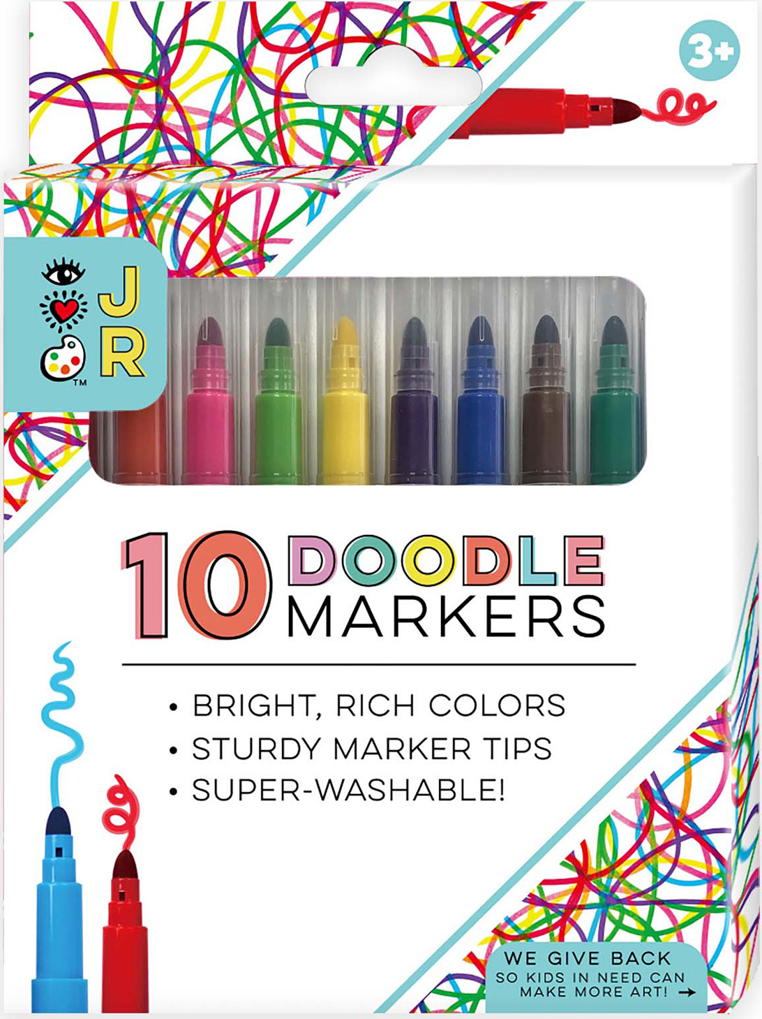 JR 10 Super Washable Doodle Markers