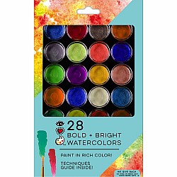 28 Bold  Bright Watercolors