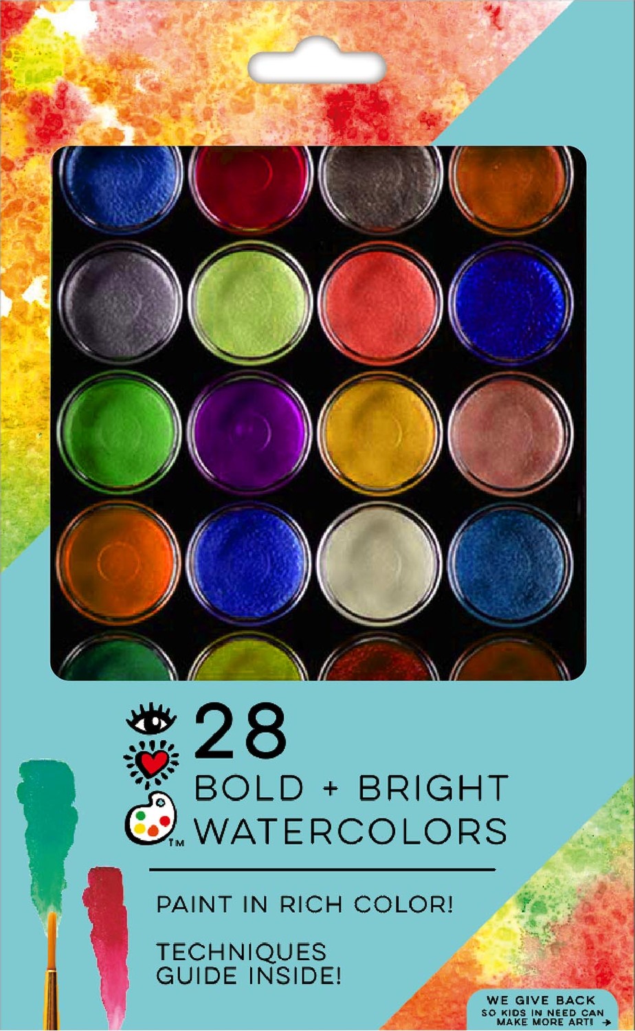 Iheartart 28 Bold  Bright Watercolors