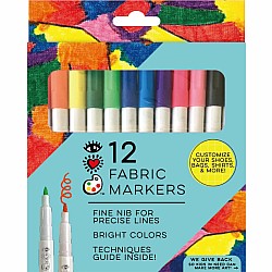 Set of 12 Fabric Markers