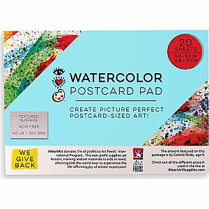 Iheartart Watercolor Postcard Pad