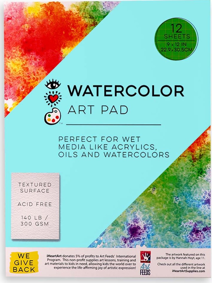 Iheartart Watercolor Art Pad-9 X 12 - Toys To Love