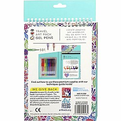 Iheartart Travel Art Pack Gel Pens All In 1 Paper Pad Drawing Set