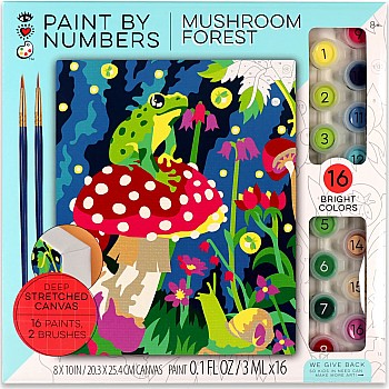 iHeartArt Paint by Numbers, Frog and Mushroom