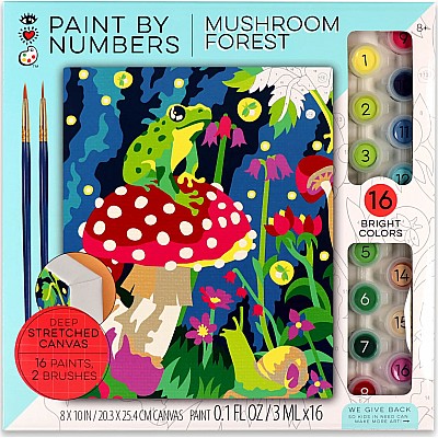 iHeartArt Paint by Numbers - Frog and Mushroom