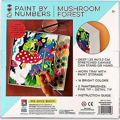 iHeartArt Paint by Numbers - Frog and Mushroom