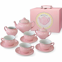 Porcelain Tea Set, Pink