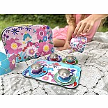 Flower Fairy Tin Tea Set With Storage Case And Paper Crowns