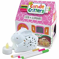LED Candle Critters- Bunny Light Up Ceramic Coloring Activity Kit