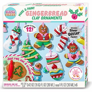 Make & Paint Gingerbread Clay Ornaments