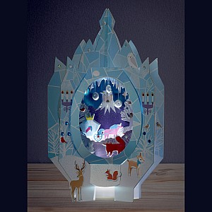 Lantern Lands Ice Palace Fantasy Light Up 3d Paper Lantern Craft Kit