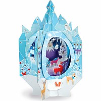 Lantern Lands Ice Palace Fantasy Light Up 3d Paper Lantern Craft Kit