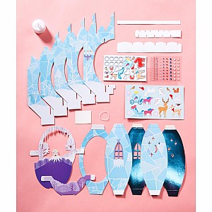 Lantern Lands Ice Palace Fantasy Light Up 3d Paper Lantern Craft Kit