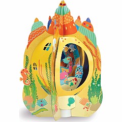 Lantern Lands Mermaid Castle Light Up 3d Paper Lantern Craft Kit