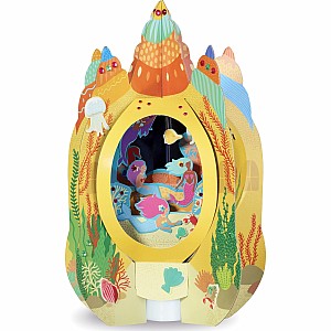 Lantern Lands Mermaid Castle Light Up 3d Paper Lantern Craft Kit