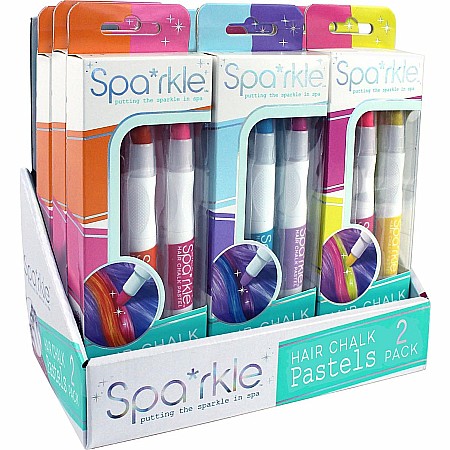 Sparkle 2-pack Hair Chalk Pastels Pdq Assortment