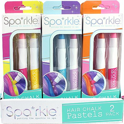 Sparkle 2-pack Hair Chalk Pastels Pdq Assortment