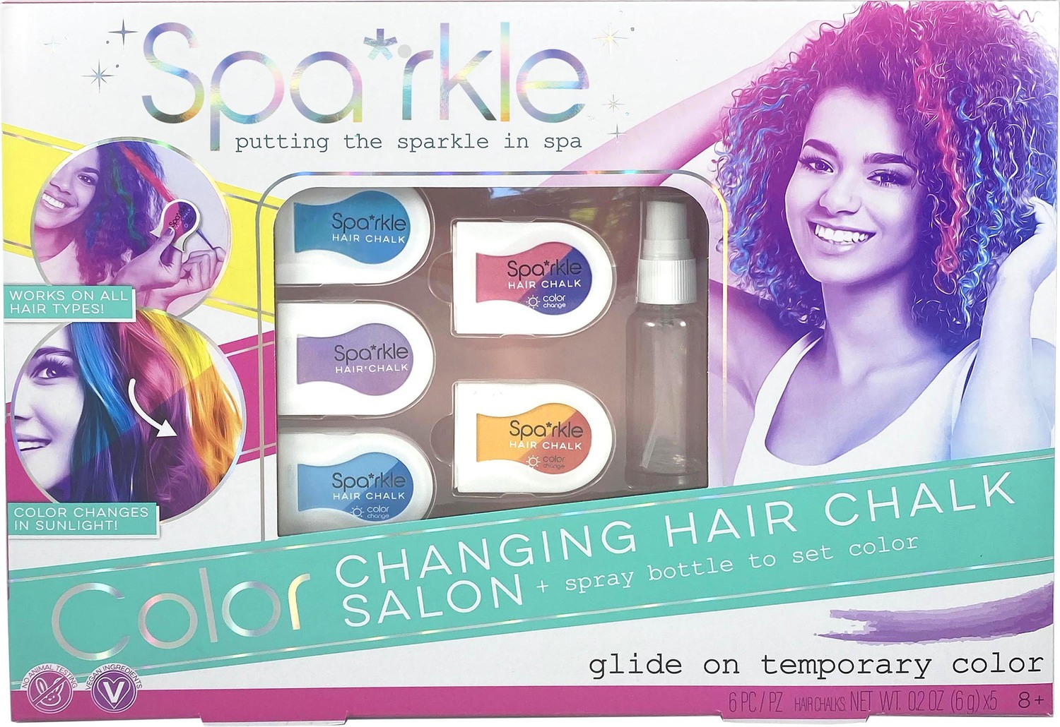 Sparkle Color Changing Hair Chalk Set - Toys To Love
