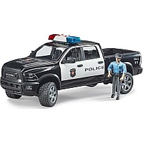 Bruder 02505 Police Ram 2500 w/ Policeman and Light & Sound Module