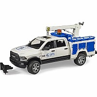 Bruder RAM 2500 Service Truck with Rotating Beacon Light