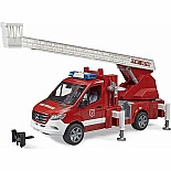 MB Sprinter fire service with turntable ladder, pump and light & sound module