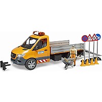 MB Sprinter municipal vehicle including light and sound module, driver and accessories
