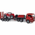 Bruder 2774 MAN TGA Truck with Low Loader Trailer And Manitou Telehandler Ages 3+