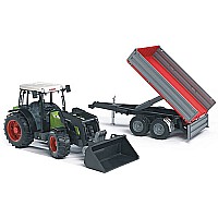 Claas Nectis 267 F with Frontloader and Trailer