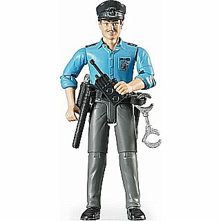 Policeman, light skin, accessories