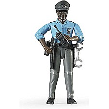 Policeman, dark skin, accessories