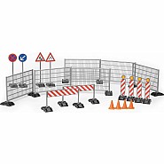 Bruder Construction set: railings, site signs and pylons