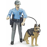 Bruder World Police Officer With Dog
