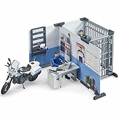 Bworld Police Station With Police Motorcycle