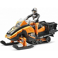 BRUDER Snowmobile with driver and accessories