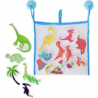 Bath Stickers with Header – Dinosaurs