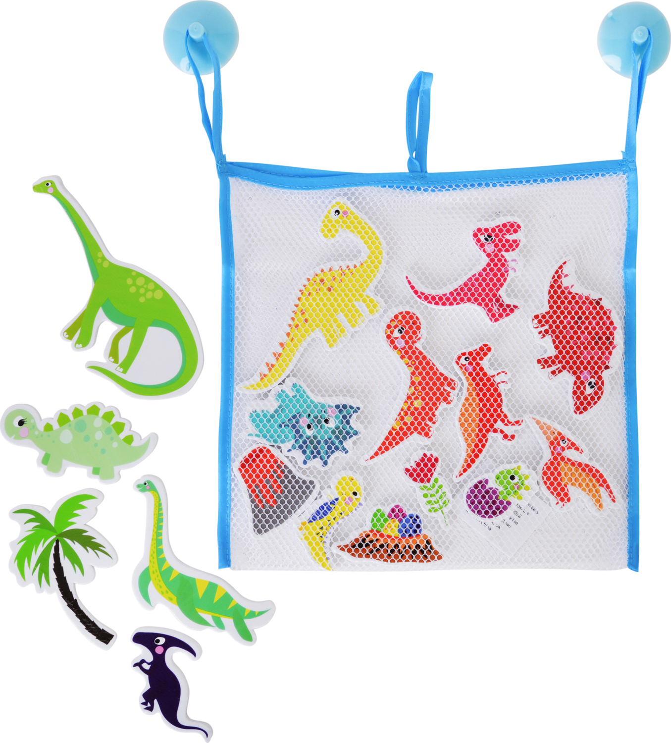 Bath Stickers with Header – Dinosaurs