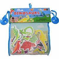 Bath Stickers with Header – Dinosaurs