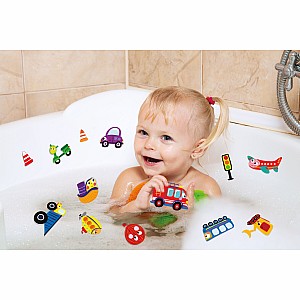 Bath Stickers with Header – Things That Go