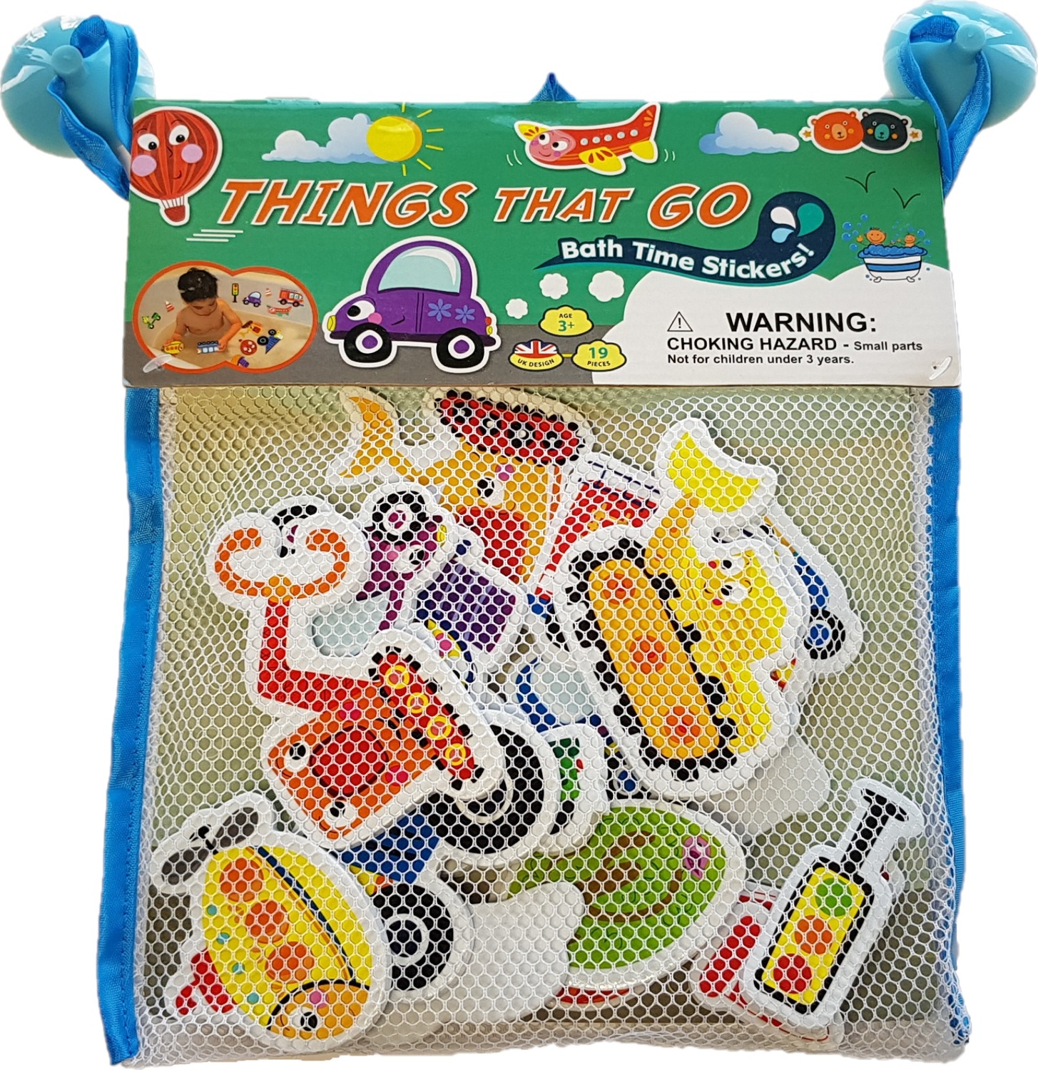 Bath Stickers with Header – Things That Go