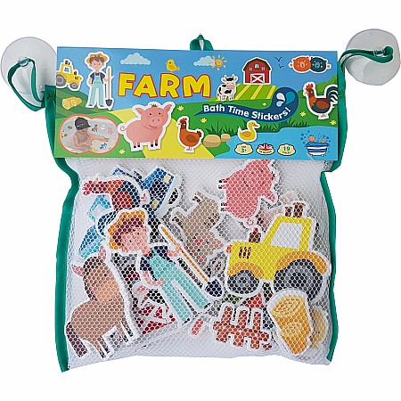 Bath Stickers in Header - Farm