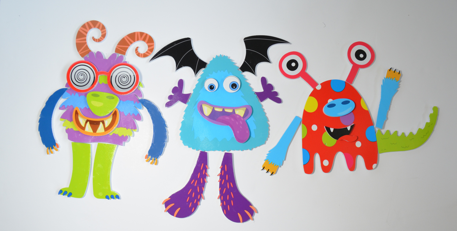 Bath Stickers Silly Monsters