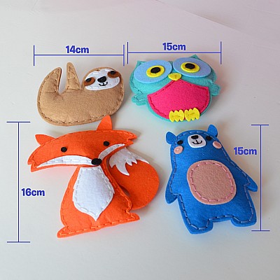 Cute Animals Felt Sewing Kit